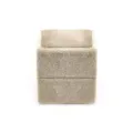 Scatola per anelli quadrata in velluto elegante custodia per gioielli per matrimonio. - Scatola per anello singolo quadrilatera / Champagne