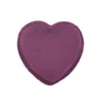 Heart-shaped purple velvet ring box, luxury jewelry storage box for engagement gifts. - Heart-Shaped Single Ring Boxes / Deep purple