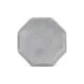 Boite a bague octogonale en velours gris pour mariage, fiancaille et emballage bijou. - Boîte à bague triple octogonale / Gris