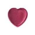 Heart-shaped velvet ring box, premium dark red jewelry storage box for romantic gifts. - Heart-Shaped Single Ring Boxes / Dark Red