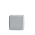 Grey velvet square ring box and small jewelry storage container for earrings and rings. - Gray