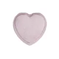 Heart-shaped velvet ring box, plush jewelry storage box for engagement and wedding rings. - Heart-Shaped Single Ring Boxes / Light Pink Purple