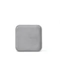 Grey Velvet Ring Box Square Jewelry Organizer for Stud Earrings and Small Display Storage - Gray