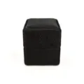 Scatola per anelli in velluto nero confezione quadrata display per gioielli morbidi - Scatola per anello singolo quadrilatera / Nero