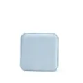 Light blue velvet square ring box for jewelry storage, elegant display case for earrings. - Light Blue