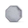 Boîte à bague octogonale en velours gris pour mariage et rangement de bijoux cadeau. - Boîte à bague triple octogonale / Gris