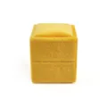 Scatola per anelli quadrata in velluto giallo, elegante piccolo astuccio gioielli per anelli. - Scatola per anello singolo quadrilatera / Giallo