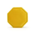 Superbe boîte à bague octogonale en velours jaune pour emballage mariage couple. - Boîte à bague triple octogonale / Jaune