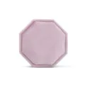 Boîte à bague octogonale en velours rose, élégant écrin de rangement pour bagues cadeau. - Boîte à bague triple octogonale / Rose