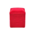 Scatola per anelli in velluto rosso quadrata astuccio portagioie per regalo di nozze e matrimonio - Scatola per anello singolo quadrilatera / Rosso