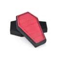 Gothic velvet coffin ring jewelry storage box black and red display case for gifts. - Coffin Ring Style / Black