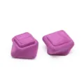 Petite boite a bague en velours violet portable voyage bijou cadeau emballage boite rangement. - Boîte Carrée à Base Rotative / Violet