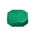 Boîte à bijoux en velours vert octogonale écrin de rangement pour collier et pendentif - Vert