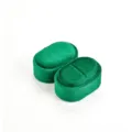 Boîte à bague en velours vert ovale boîte de rangement bijoux écrin cadeau mariage - Bague Unique / Vert