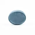 Samt Ringkissen Inlay, blau-graues ovales Schmuckpräsentationskissen für elegante Verpackung. - Ovale Einzelring-Boxen / G104