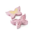 Boîte à bague papillon en velours rose, étui de rangement bijoux mignon avec imprimé doré. - Style Papillon(G118) / 100x60x44mm / Rose