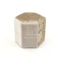 Scatola per anelli in velluto esagonale, astuccio portagioie vintage per proposta di matrimonio. - Anello Singolo Esagonale / 50x44x45mm / G63