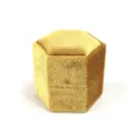 Scatola per anelli in velluto esagonale oro, astuccio porta gioielli per proposta regalo. - Anello Singolo Esagonale / 50x44x45mm / G73