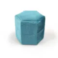 Teal Hexagon Velvet Ring Box Retro Proposal Jewelry Storage Case Display Container SKU - Hexagonal Single Ring / Teal