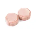 Boîte à bague fleur en velours rose, mini étui de rangement bijoux pour mariage cadeau. - Bague Unique / Rose
