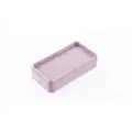 Pink velvet ring tray jewelry organizer display box soft velvet holder for rings earrings - Round Corner Ring Tray / Light Pink Purple