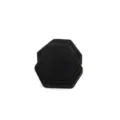 Boite a bague en velours hexagonal noir boite d'emballage de bijoux de luxe pour mariage. - Bague Unique / Noir