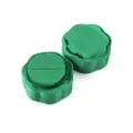 Boîte à bague pétale en velours vert mini étui de rangement bijoux de fiançailles. - Bague Unique / Vert