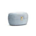 Light Blue Velvet Ring Box Oval Jewelry Storage Velvet Gift Box Case for Proposal - Ingot Ring Box (G80) / Light Blue Gray