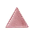 Boite a bague en velours rose ecrin bijou triangulaire doux petit coffret cadeau chic - Rose