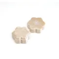 Luxus Samt Schneeflocke Ringbox, elegante champagnerfarbene Schmuckschatulle. - Einzelring / Champagnergold