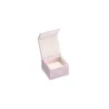 Pink velvet ring box, premium jewelry storage case for rings and small accessories. - Folding Ring Box (G118)