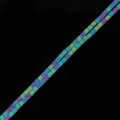 2mm regenbogen hämatit quadratische perlen für diy handgemachte armbänder schmuck zubehör - 2x2mm 38cm (Ca. 140 Stk.) / Mehrfarbig Beschichtet