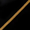 2mm Gold Quadratische Hämatit Perlen Doppelreihe DIY Armband Halskette Schmuck Zubehör - 2x2mm 38cm (Ca. 140 Stk.) / Vergoldet
