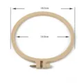 Telaio per ricamo in plastica 16.5cm anello punto croce DIY strumento cucito acc. - Cerchio Effetto Bambù 16.5cm / Diametro 16.5cm Interno 14.6cm