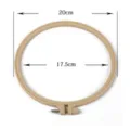 Telaio per ricamo in plastica 20 cm anello punto croce fai da te supporto per cucito - Cerchio Effetto Bambù 20cm / Diametro 20cm Interno 17.5cm