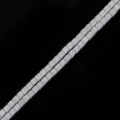 2mm schwarze Hämatit quadratische Perlen Stränge für DIY Handarbeit Schmuck Halskette Teile. - 2x2mm 38cm (Ca. 140 Stk.) / Silberfarben