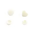 Boutons pression en résine blanche cœur et ronde attaches pour couture DIY vêtements - Bouton Pression Cœur / Lot de 10 / Crème