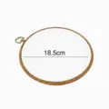 Cercle à broder rond en plastique imitation bois pour point de croix diamètre 18,5 cm - Rond Grand (Diamètre 21cm)