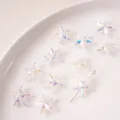 Perles en vrac d'étoile de mer AB en verre électroplaqué pour bijoux DIY faits à main. - Étoile de mer / 5 Pièces/Paquet (15mm) / Blanc