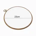 Cercle a broder en plastique imitation bois 23cm cadre point de croix outil artisanal - Rond X-Grand (Diamètre 25cm)