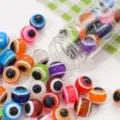 Colorful resin evil eye loose beads for DIY handmade bracelets necklaces jewelry making accessories. - 12mm (25 Pieces/Pack)