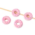 16mm pink acrylic donut loose beads DIY bracelet phone charm craft jewelry accessories wholesale - Pink