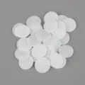 White round non-woven felt fabric pads for DIY hair accessories, handmade bow backing base. - Diameter 20mm 100 Pieces/Pack / White