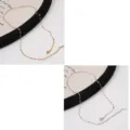 Stainless steel lip chain necklace variant, delicate gold and silver jewelry accessories. - 50cm / Lips Chain / 1 Piece/Pack / Gold