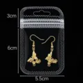 Clear plastic ziplock bags for jewelry storage, transparent sealing packaging for DIY accessories. - Outer 5.5x9cm Inner 4x6cm (50 Pieces/Pack) / Clear