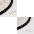 Stainless steel snake chain necklace minimalist jewelry gold and silver color chain accessory - 50cm / Round Snake Chain / 1 Piece/Pack / Steel