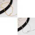 Stainless steel flat snake chain necklace variant, golden and silver jewelry accessory DIY material. - 45cm / Herringbone Chain / 1 Piece/Pack / Steel