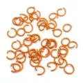 50stk farbige eisen offene sprungringe DIY handgemachte verbindungsringe schmuck zubehoer - 50 Stück/Packung (1.2x10mm) / Orange