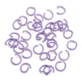 Bunte lila lackierte Eisenoffene Biegeringe fur DIY handgemachte Schmuck und Schluesselanhaenger. - 50 Stück/Packung (1.2x10mm) / Dunkellila