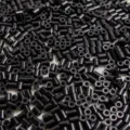 Black fuse beads 2.6mm perler beads bulk refill DIY craft material for creative pixel art projects. - 1000 Pieces Style / 10g Pack / Black